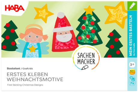 Haba håndværkspakke første klæbesæt julemotiver - 3+