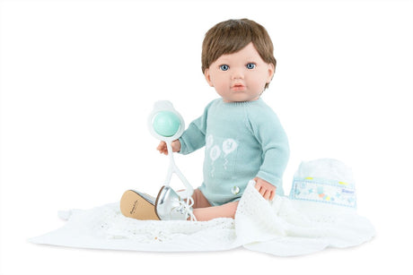 Marina pau marina - pau dukke nyfødt teo 45cm - legetøjsdukke multicolor.