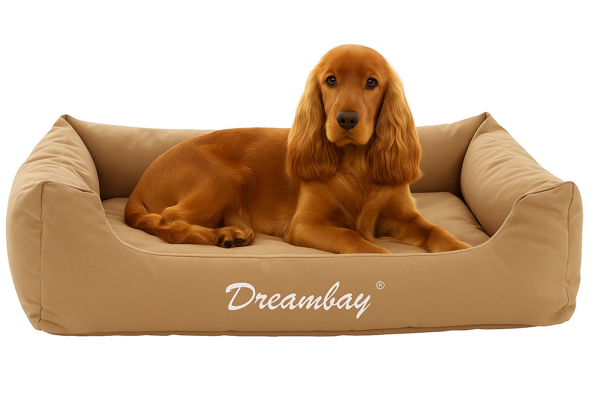 Karlie wonderland flamingo hundeseng dreambay - sand - 80 x 67 x 22 cm