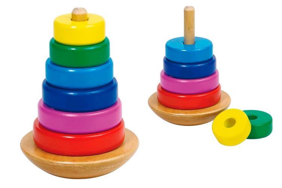 Goki stabletårn h12cm, 8-delt, i træ, 2+