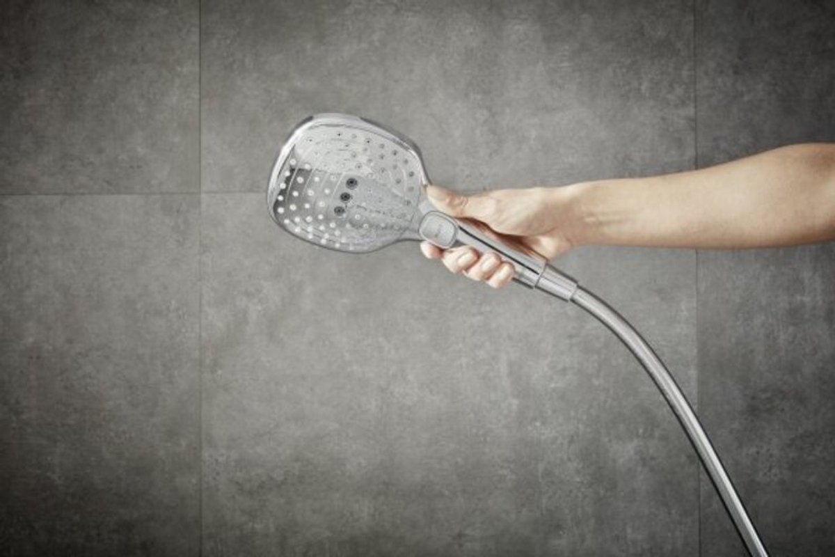 Hansgrohe raindance select e håndbruser 120 3jet børstet sort krom