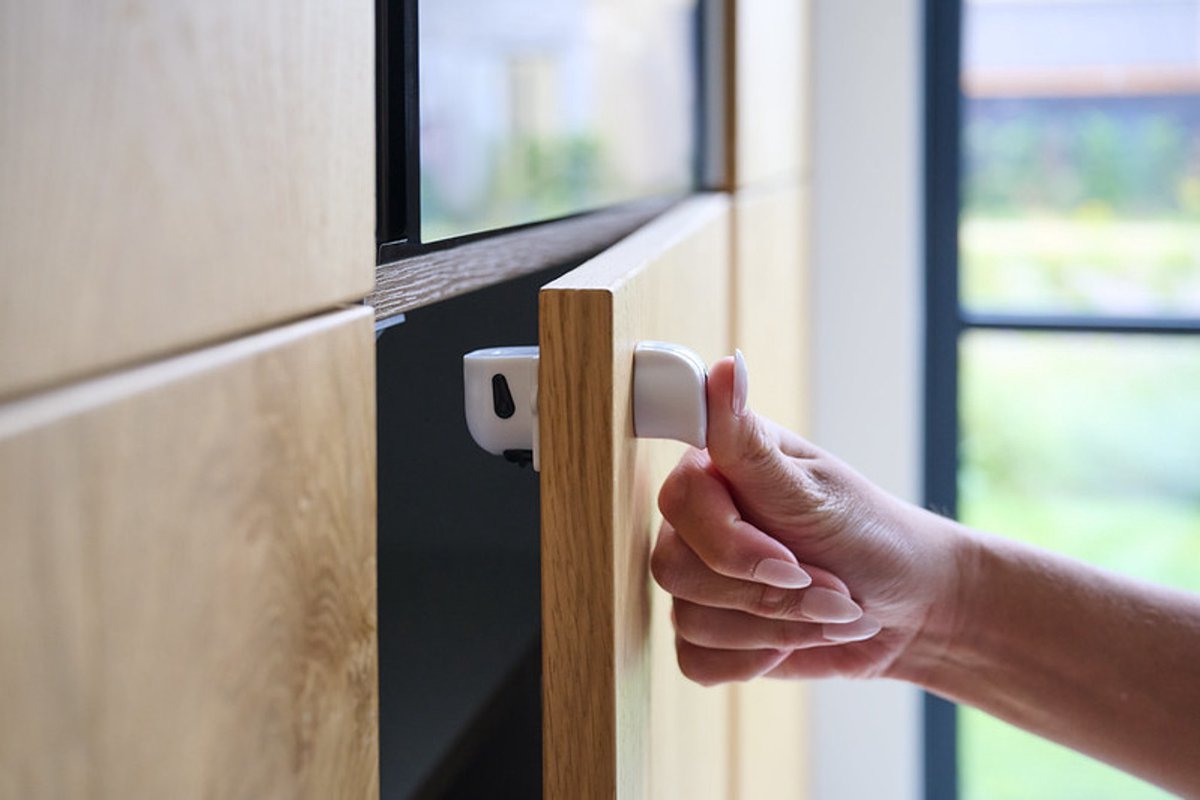 Dooky® dooky magnetisk lås - børnesikker skabsskuffelås - usynlig magnetisk - 8 låse med 2 nøgler