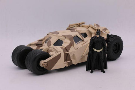 Jada legetøj batman den mørke ridder diecast model 1 24 2008 batmobil camo med figur