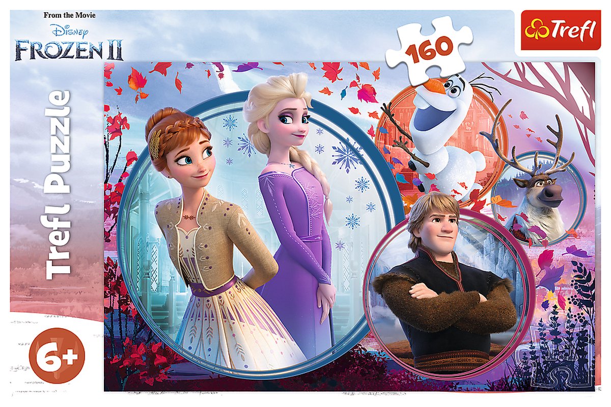 Trefl puslespil disney frossen 2 - 160 brikker - anna elsa olaf.