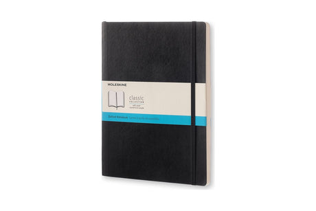 Moleskine klassisk notesbog - ekstra stor - softcover - prikket - sort