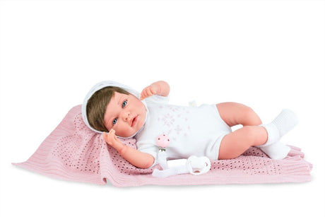 Marina pau marina - pau dukke nyfødt ane sneprinsesse 45cm - legetøjsdukke.