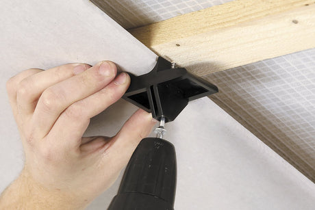 Wolfcraft - loftgips - monteringshjælpesæt til gipsplader - gipspladeholder - 8 stk - 4040000