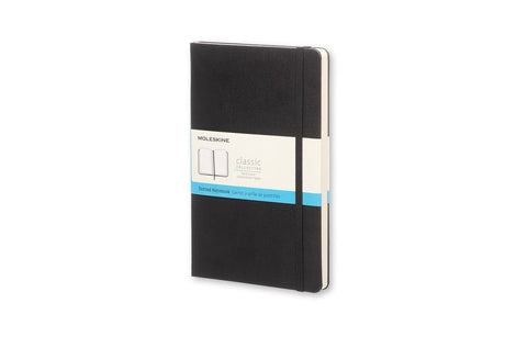 Moleskine klassisk notesbog - stor - hardcover - prikket - sort