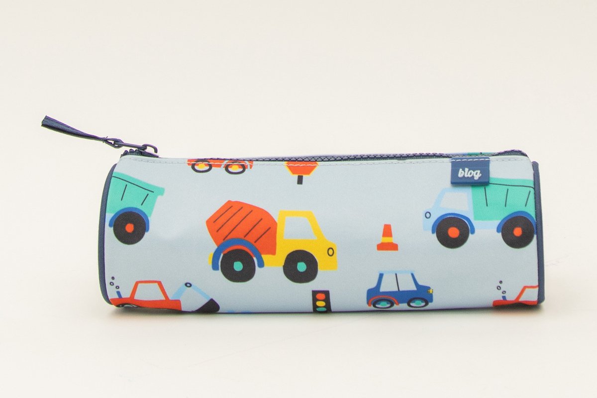 Ancor pennetaske b'log play me cars 22x7x7cm rund - an-128406