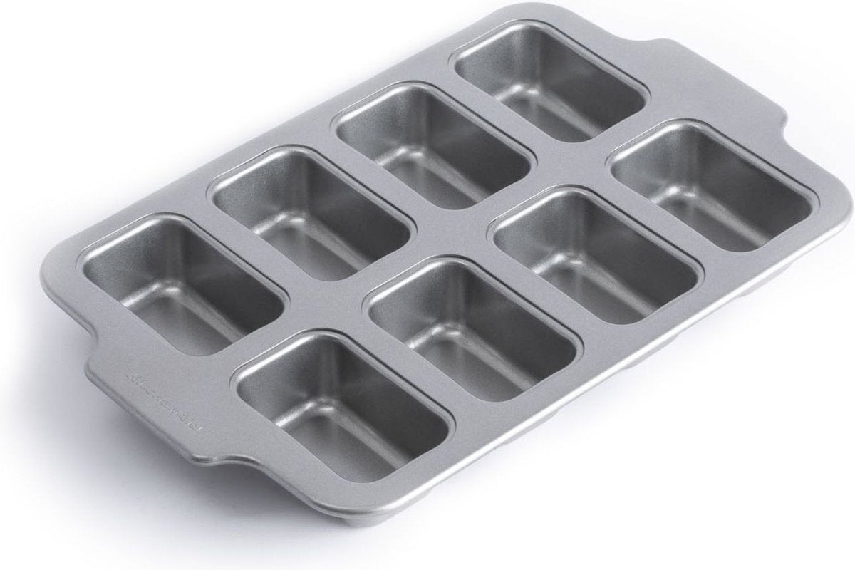 Kitchenaid mini kageform aluminiseret håndtag - 8 stk