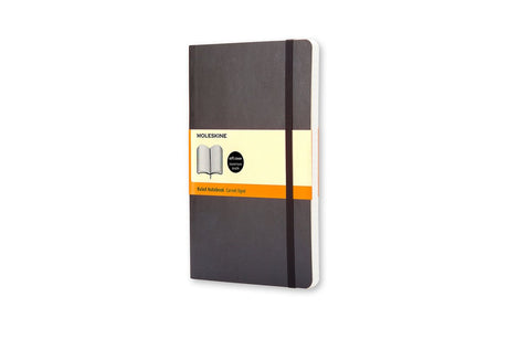 Moleskine klassisk notesbog - stor - softcover - foret - sort