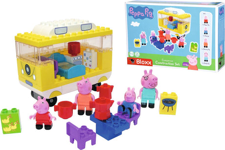 Big -bloxx peppa pig camper byggelegetøj