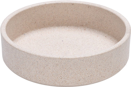 Designed by lotte eetbak noor - voerbak - drinkbak - kat - bamboe - beige - 12 cm