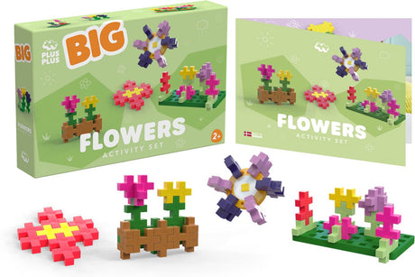 Plus-plus store aktivitetsblomster blomster – 4355 – byggelegetøj – byggelegetøj – sæt med 40 byggeklodser – fra 1 år