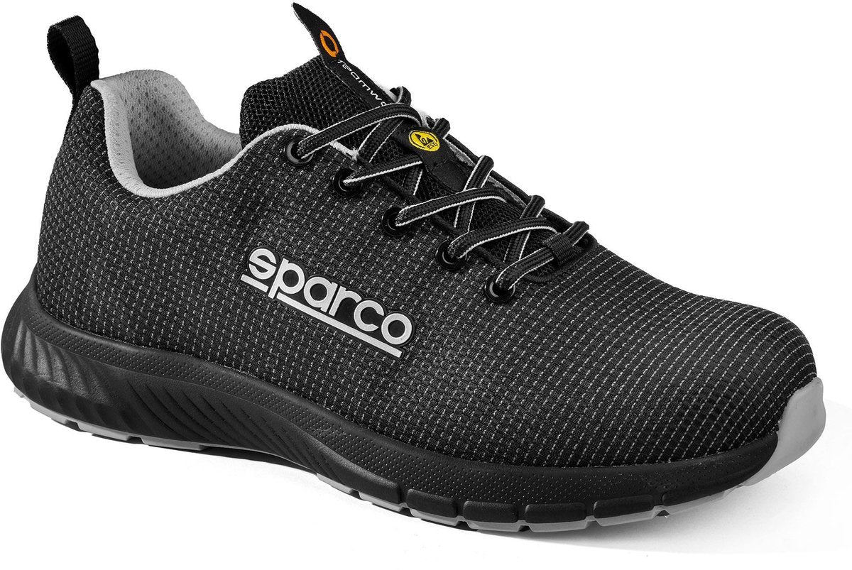 Sparco arbejdssko s3s - traction asan - sort sølv - sort - 43