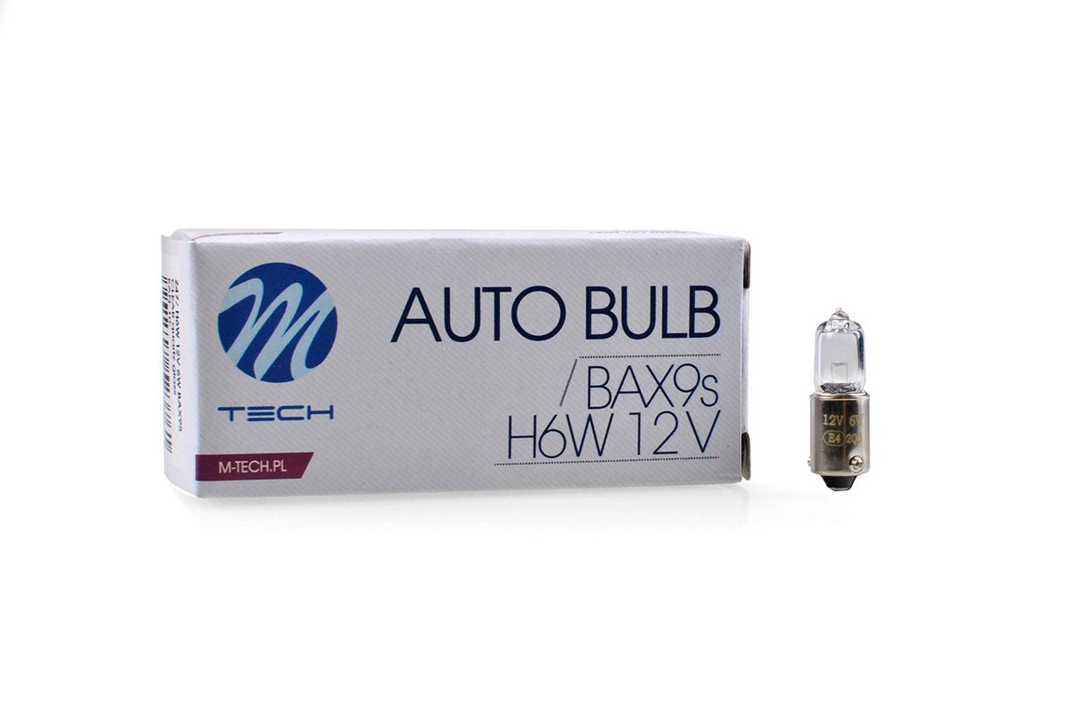 M-tech - h6w 12v 6w - klar - 10 stk