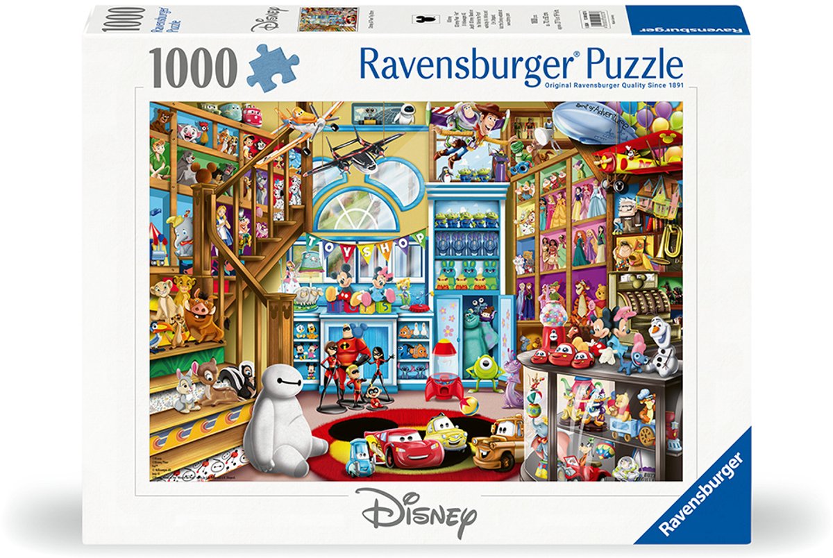 Ravensburger puslespil Disney i legetøjsbutikken - puslespil - 1000 brikker