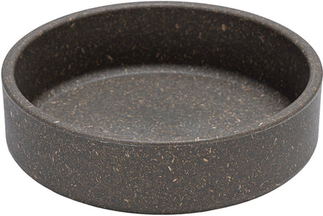 Designed by lotte eetbak noor - voerbak - drinkbak - kat - bamboe - grijs - 12 cm