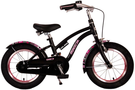 Volare Miracle Cruiser Children's Bicycle - Girls - 16 Inch - Matt Black - Prime Collection