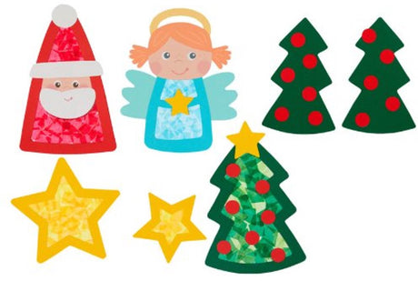 Haba håndværkspakke første klæbesæt julemotiver - 3+