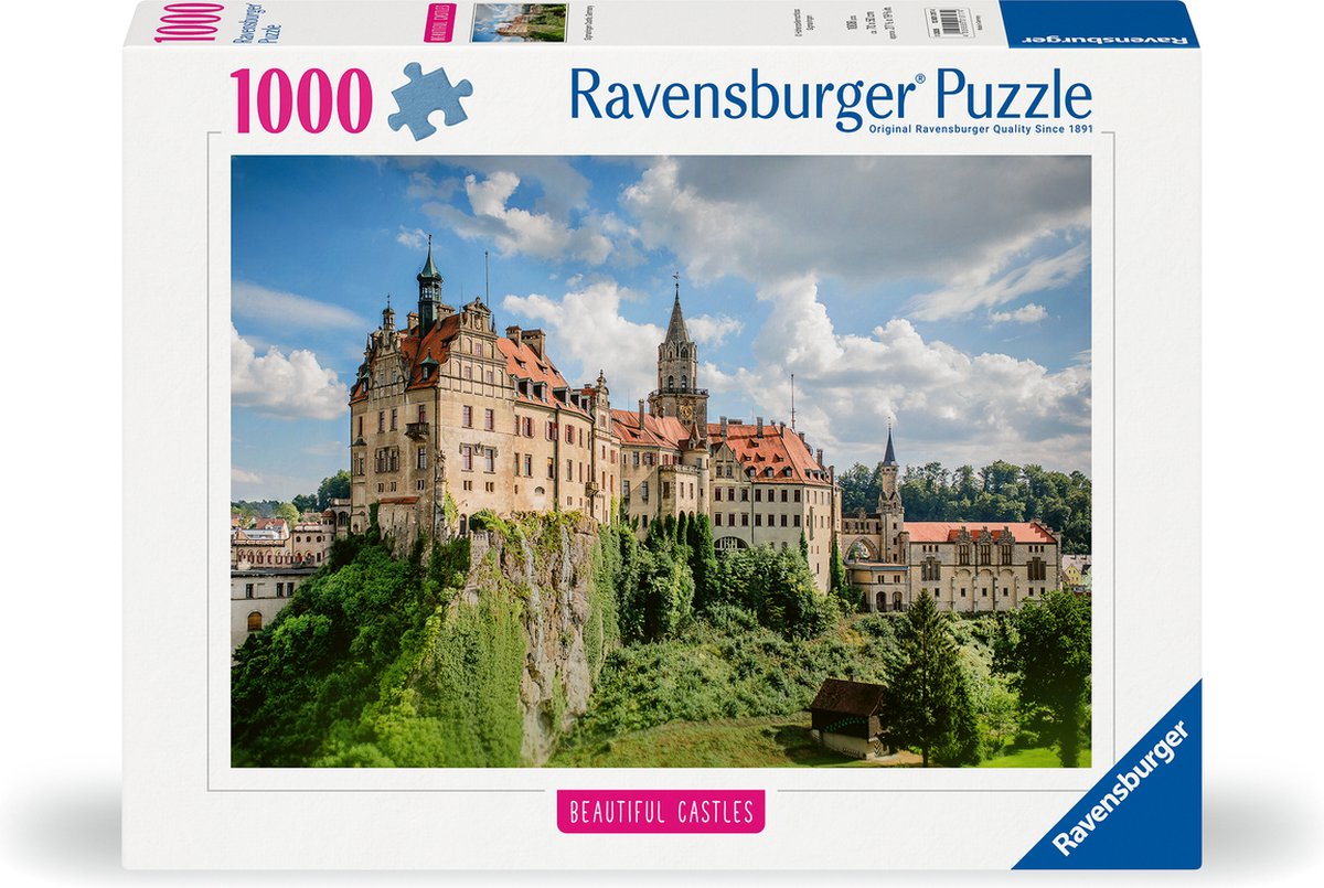 Ravensburger - Sigmaringen Slot, Tyskland - puslespil - 1000 brikker