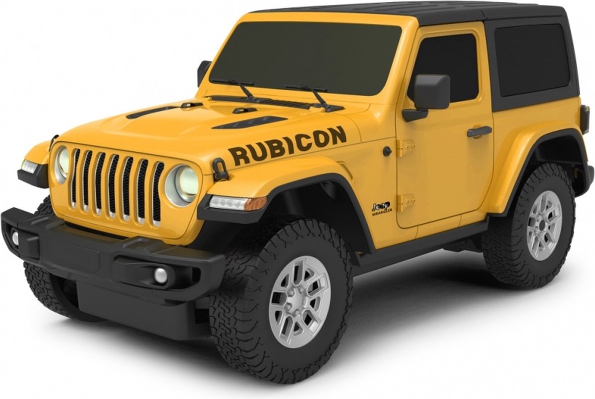 Jamara Rastar RC Jeep Wrangler JL Boys 27 MHz 1:24 Gul
