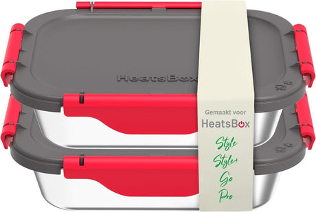 Faitron - heatsbox - 2x forlængersæt - til heatsbox style style+ go - rustfrit stål - indvendig skål