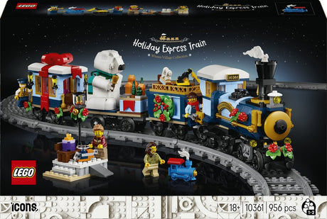 Lego ikoner festlig juletog juledekoration - 10361