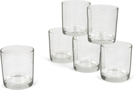 Bormioli rocco bormioli drikkeglas - 6 stykker - gennemsigtigt - glas - 240 ml - glas - drikkeglas vandglas tumblerglas