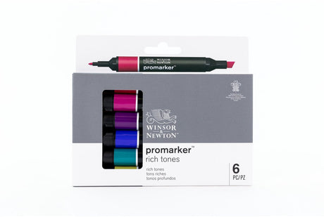 Winsor Newton 0290111 ProMarker™ 6 rige toner | professionelle layout markører alkohol markører