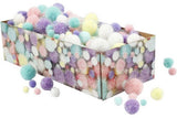 Creativ virksomhed https: www.cchobby.nl pompoms-d-15-40-mm-glitter-ca-400-piece-pastelcolours-400-gr-1-box