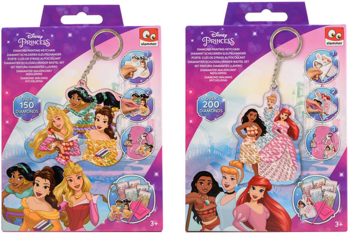 Canenco Disney prinsesse diamant maleri nøglering