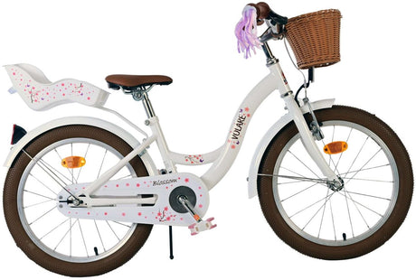 Volare blossom børnecykel - piger - 18 tommer - hvid