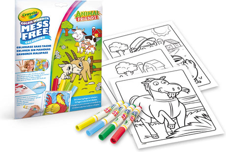 Crayola - farvevidunder - hobbypakke - gårdens venner - malebog til børn