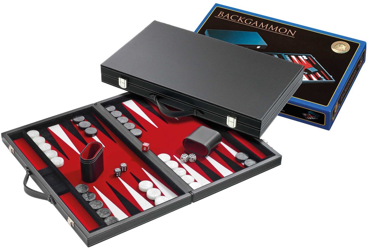 Philos backgammon kunstlæderetui