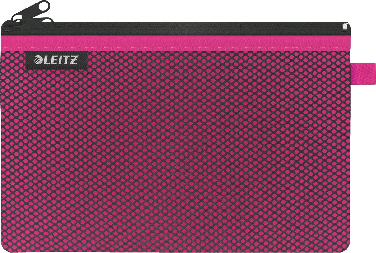 Leitz wow penalhus med to rum - opbevaring og organisering - størrelse l - pink