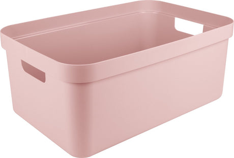 Solvareopbevaringsboks sigma - plastik - 45 liter - lys pink - opbevaringsbokse - opbevaring - 39 x 59 x 24 cm