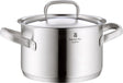 WMF gourmet plus - medium gryde - ø16 cm - rustfrit stål - velegnet til alle varmekilder - professionel kvalitet