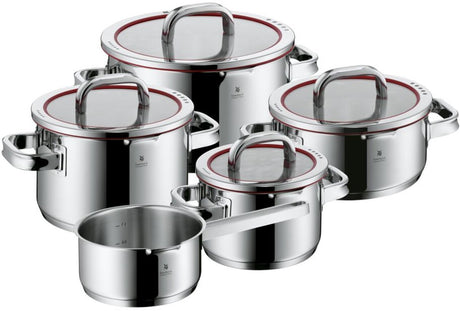 Wmf function4 - pandesæt - 5-delt - velegnet til induktion - rustfrit stål - med låg