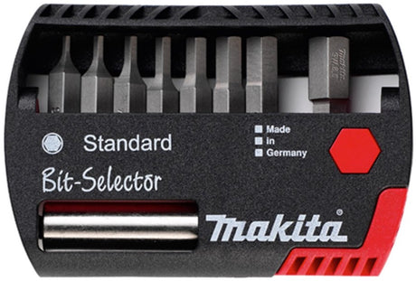 Makita skruetrækker bit sæt 9-delt sekskant - p-53774