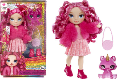 Rainbow high littles mini dukke - magenta (pink)