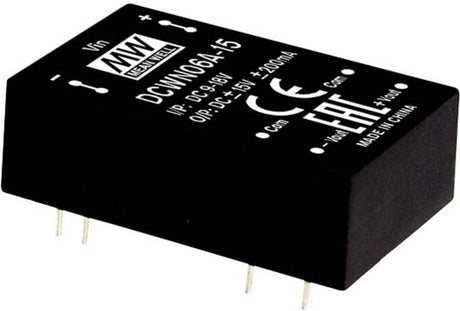 MW middelbrønd DCWN06A-12 DC DC konverter modul 250 MA 6 W Antal udgange: 2 x indhold 1 stk.
