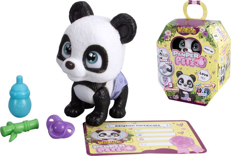 Simba - forkæle petz - panda - drikke og tisse funktion - ble med farveskift funktion - fra 3 år