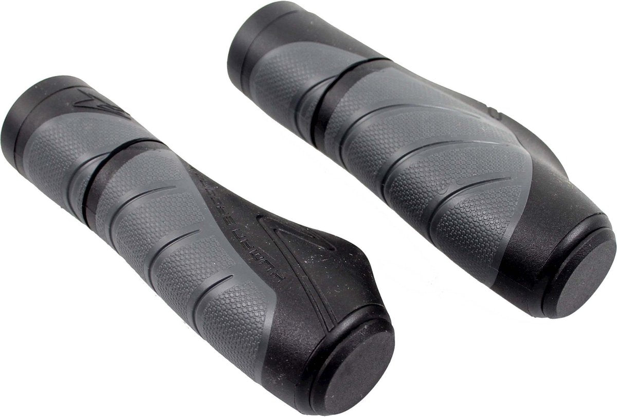 Simson håndterer ergonomi sort-antracit-ergonomisk padleform, optimal trykfordeling, ekstra support, velegnet til cykler med uden grebskift gear #simson #ergonomics #black-antracite