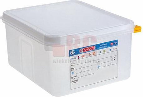 Araven mad opbevaringsboks herm. gn1-2 12,5l h20cm polypropylen