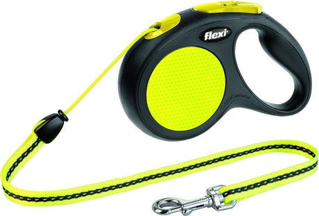 Flexi new neon - optrækbar hundesnor - m - 5 meter - mellemstore hunde