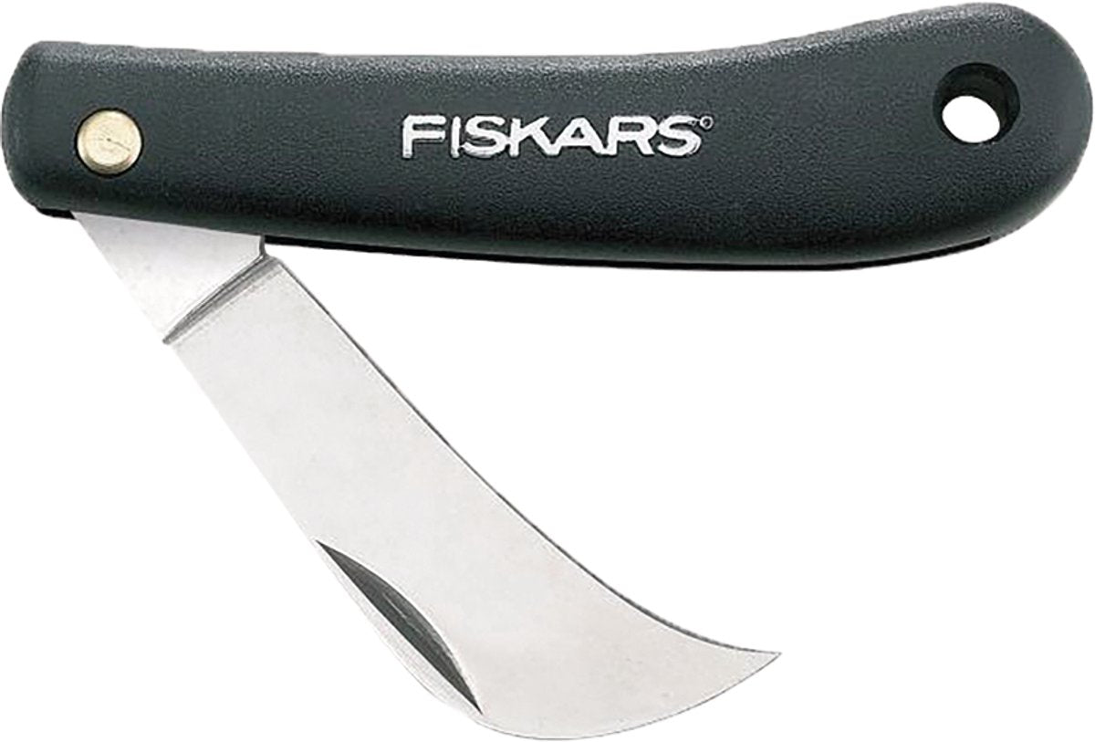 Fiskars havekniv - k62 blomsterkniv - klinge i rustfrit stål - lommekniv - udendørs kniv