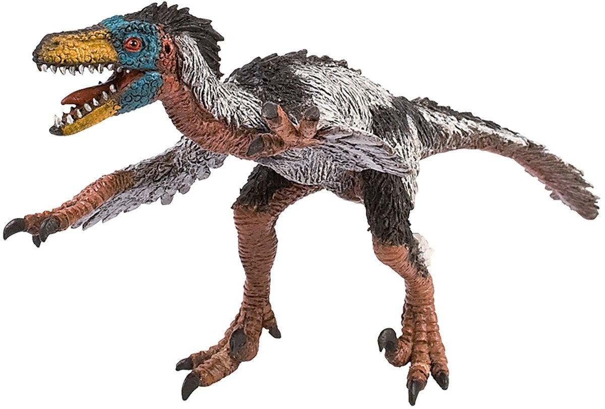 Bullyland 61466 – velociraptor museum linjefigur – ca. 9 cm – naturtro og detaljeret design – ideel som pædagogisk figur, dekoration eller lille gave til børn fra 3 år.