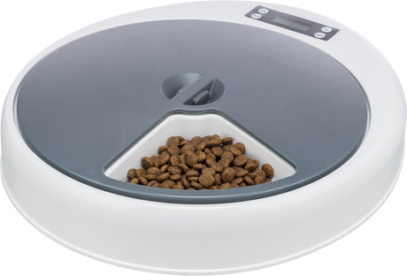 Trixie tx4+1 - automatisk maddispenser - 5 måltider á 240 ml - tørfoder - vådfoder
