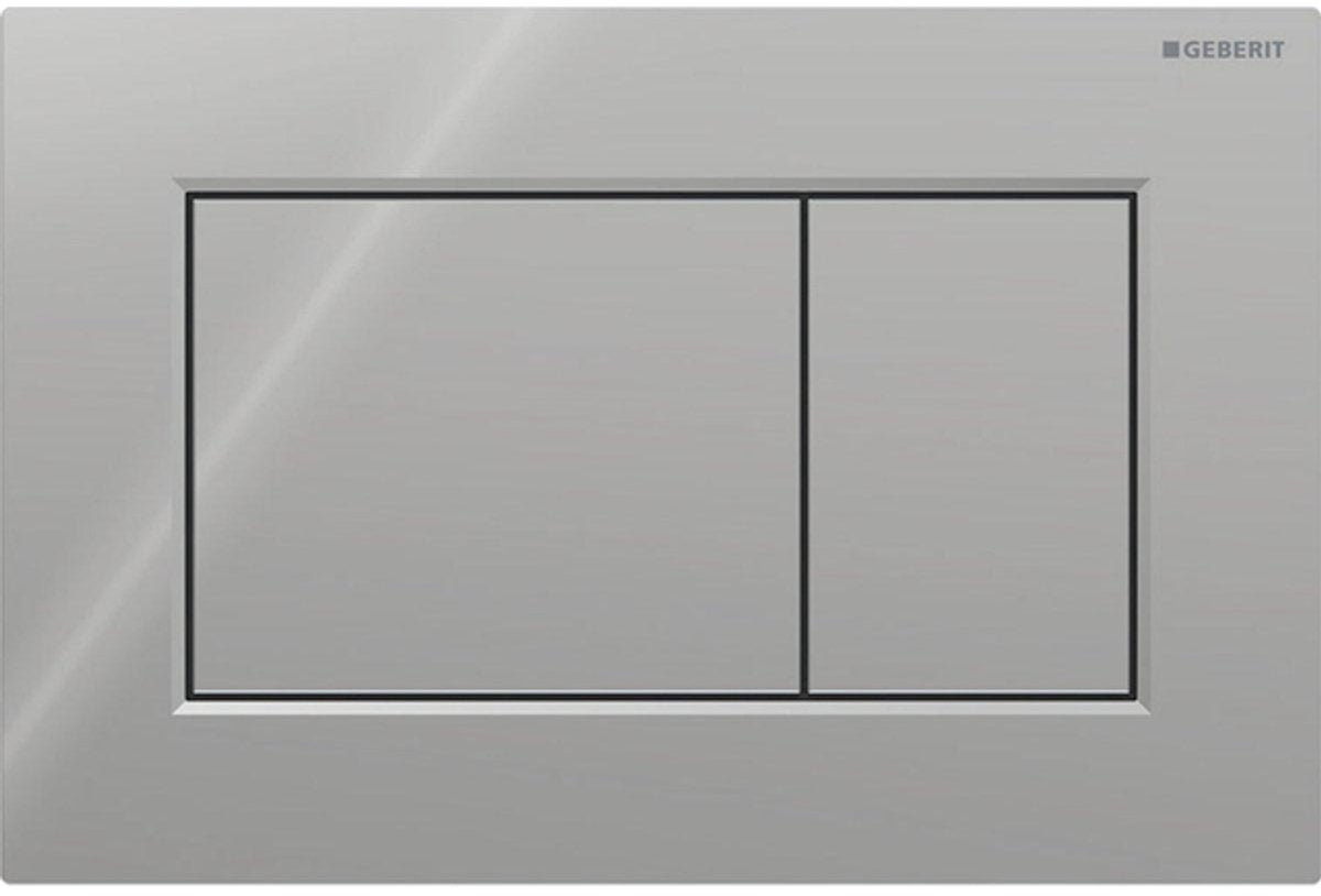 Geberit sigma01 bedieningsplaat - 2-toets spoeling - vierkant - glans chroom